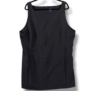 NWT GAP Black Square Neck Sleeveless Dress XXL Tall